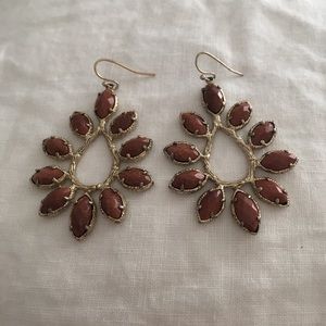 Burnt orange Kendra Scott earrings!